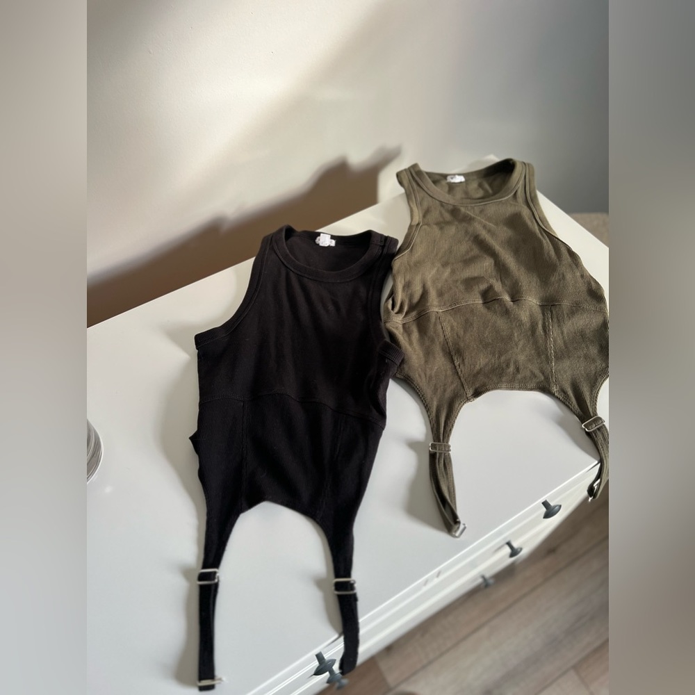 RIBBED GARTER TANK TOPS 2x $25